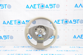 Naked steering wheel Nissan Leaf 13-17 leather gray with heating, scratches