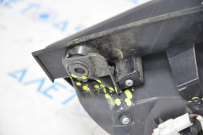 Light outer wing left Honda HR-V 16-18 crack on glass, cracks on housing, broken fasteners