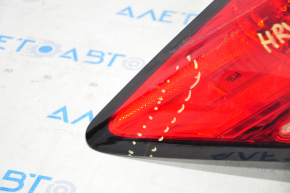 Light outer wing left Honda HR-V 16-18 crack on glass, cracks on housing, broken fasteners
