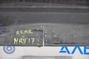 Rear bumper bare Honda HR-V 16-18 structure, tears, dents, cracks, broken fasteners