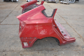 Quarter wing rear right Toyota Prius 30 10-12 red, on the body, painted, poked