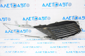 Radiator grill left Lincoln MKZ 13-16 chrome, swollen chrome