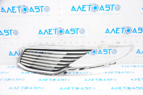 Radiator grill left Lincoln MKZ 13-16 chrome, swollen chrome