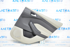Door trim card rear right Ford Focus mk3 11-18 beige, with black insert, scratches
