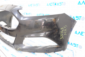 Front bumper bare Ford Fusion mk5 13-16 black, rubbed, cracked