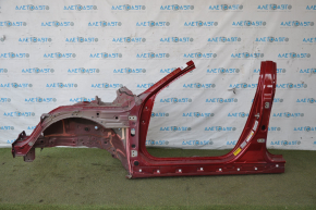 Front quarter left Honda Accord 18-22 red, with central pillar, painted