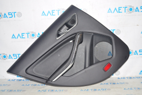 Door trim card rear left Mercedes CLA 14-19 leather black, pressed