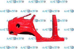 Quarter wing rear right Ford Focus mk3 11-18 4d red, dent pokes, with central pillar