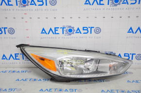 Headlight front right bare Ford Focus mk3 15-18 rest, halogen, light, spider web, for polishing