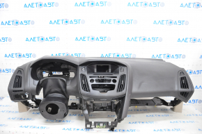 Torpedo front panel with AIRBAG Ford Focus mk3 15-18 rest, black, scratches