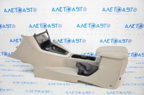Central console armrest and cup holders Ford Focus mk3 15-18 rest, beige, scratches