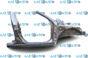 Front right quarter Kia Optima 11-16 gray, with central pillar