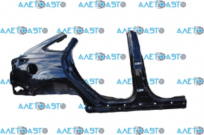 Quarter wing rear right Ford Focus mk3 11-18 4d black, pokes, with central pillar