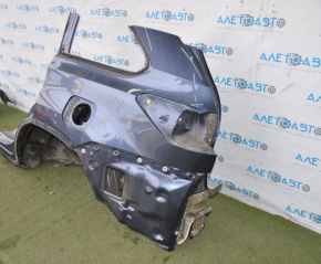 Quarter wing rear left Toyota Highlander 14-19 without BSM blue