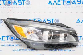 Front right headlight complete Kia Sorento 16-18 prerest usa, spider web