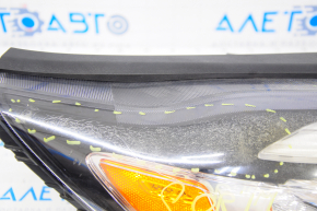 Front right headlight complete Kia Sorento 16-18 prerest usa, spider web