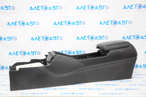 Console central armrest Kia Sorento 16-18 leather black, scratches