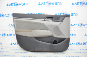 Door trim card front left Hyundai Elantra AD 17-18 cloth gray, for cleaning, worn, scratches