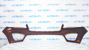 Front bumper bare upper part Kia Sorento 16-18 prerest, usa, red, cracked, broken mount