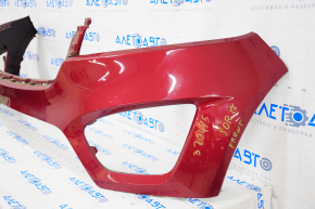 Front bumper bare upper part Kia Sorento 16-18 prerest, usa, red, cracked, broken mount