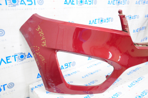 Front bumper bare upper part Kia Sorento 16-18 prerest, usa, red, cracked, broken mount