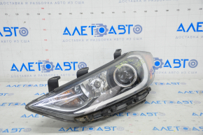 Headlight front left bare Hyundai Elantra AD 17-18 prerest, halogen with mount, sand for polishing