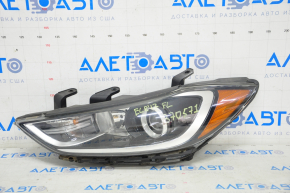 Headlight front left bare Hyundai Elantra AD 17-18 prerest, halogen with mount, sand for polishing