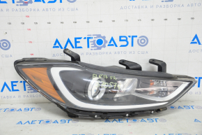 Headlight front right bare Hyundai Elantra AD 17-18 prerest, halogen, with mount, TAIWAN TYC
