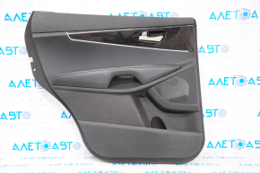Door trim card rear left Kia Sorento 16-18 black, without curtain, scratch