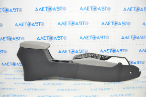 Central console armrest and cup holders Hyundai Elantra AD 17-18 black with gray, scratches