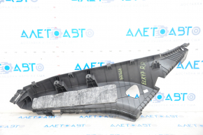 Rear pillar trim lower right Hyundai Elantra AD 17-20 black, scratches, breakage of fastener