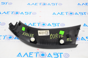 Left trunk door trim Kia Sorento 16-20 black, scratches