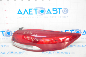 Light outer wing right Hyundai Elantra AD 17-18 prerest, halogen, crack, breaks on glass