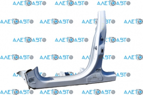 Body threshold metal with central pillar left Ford Edge 15-24 white, bumpers