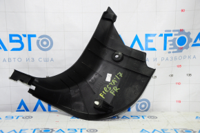 Front pillar trim lower right Ford Fiesta 11-19 black, broken fastener