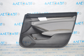Door trim card front right Honda Accord 18-18 black with gray insert, for cleaning