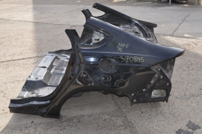 Quarter wing rear left Ford Fusion mk5 13-20 on the body, black, pokes