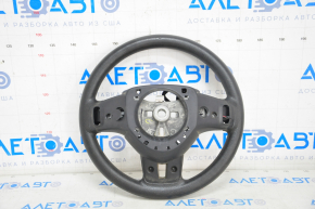 Bare steering wheel Dodge Journey 11-15 rubber black, without buttons, with pads, worn