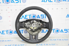 Bare steering wheel Dodge Journey 11-15 rubber black, without buttons, with pads, worn