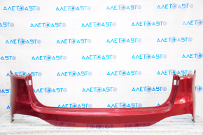Bare rear bumper upper part Kia Sorento 16-18 pre-rest, without parking sensors, red