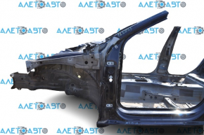 Front left quarter VW Jetta 19-24 black bent end of side member, on body