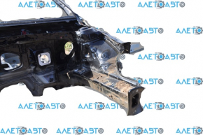 Front left quarter VW Jetta 19-24 black bent end of side member, on body