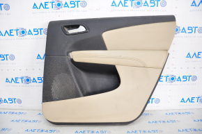Door trim card rear right Dodge Journey 11-20 leather, beige, scratches