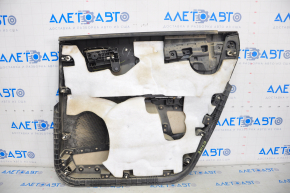 Door trim card rear left Dodge Journey 11-19 leather, beige, tears on leather