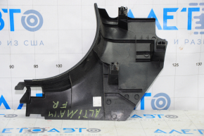 Front pillar trim lower right Nissan Altima 13-16 black, worn