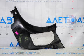 Front pillar trim lower right Nissan Versa Note 13-19 black, scratches