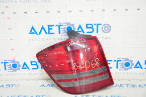 Light outer wing left Dodge Journey 11-20 lamp, crack on glass, water damage