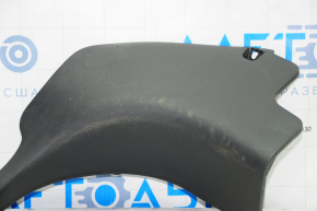 Front pillar trim lower right Nissan Leaf 13-17 black, scratches, broken fastener