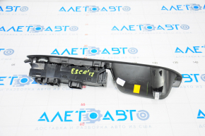 Front left window lift control Ford Escape MK3 13-19 type 1 with chrome trim, black, scratches