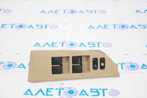 Front left window lift control Toyota Highlander 08-13 with trim, beige